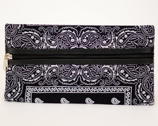 Black Paisley Pencil Case