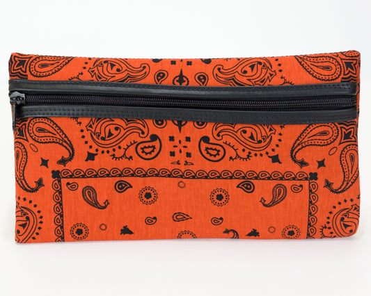 Orange Paisley Pencil Cases