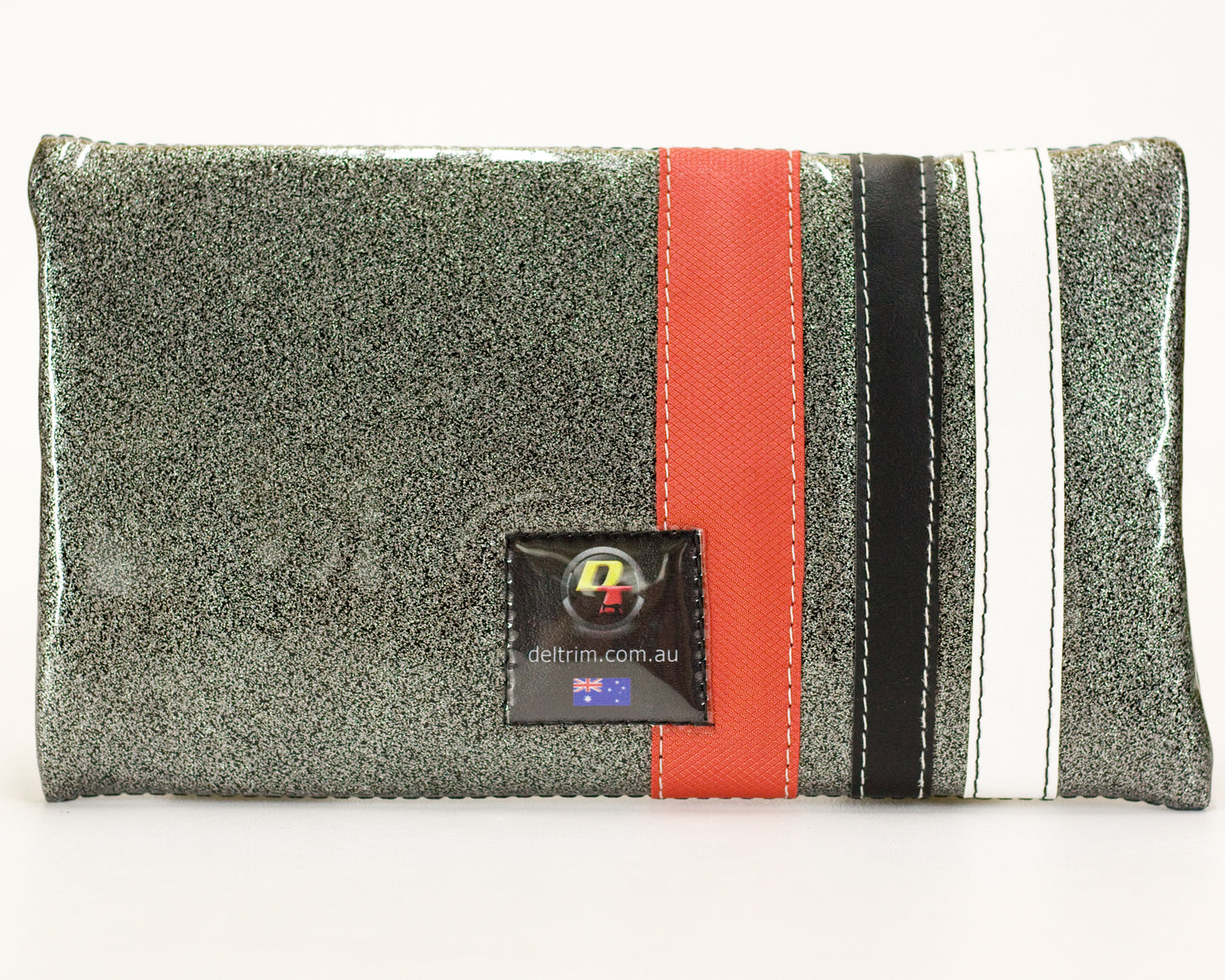Silver Glitter Pencil Case