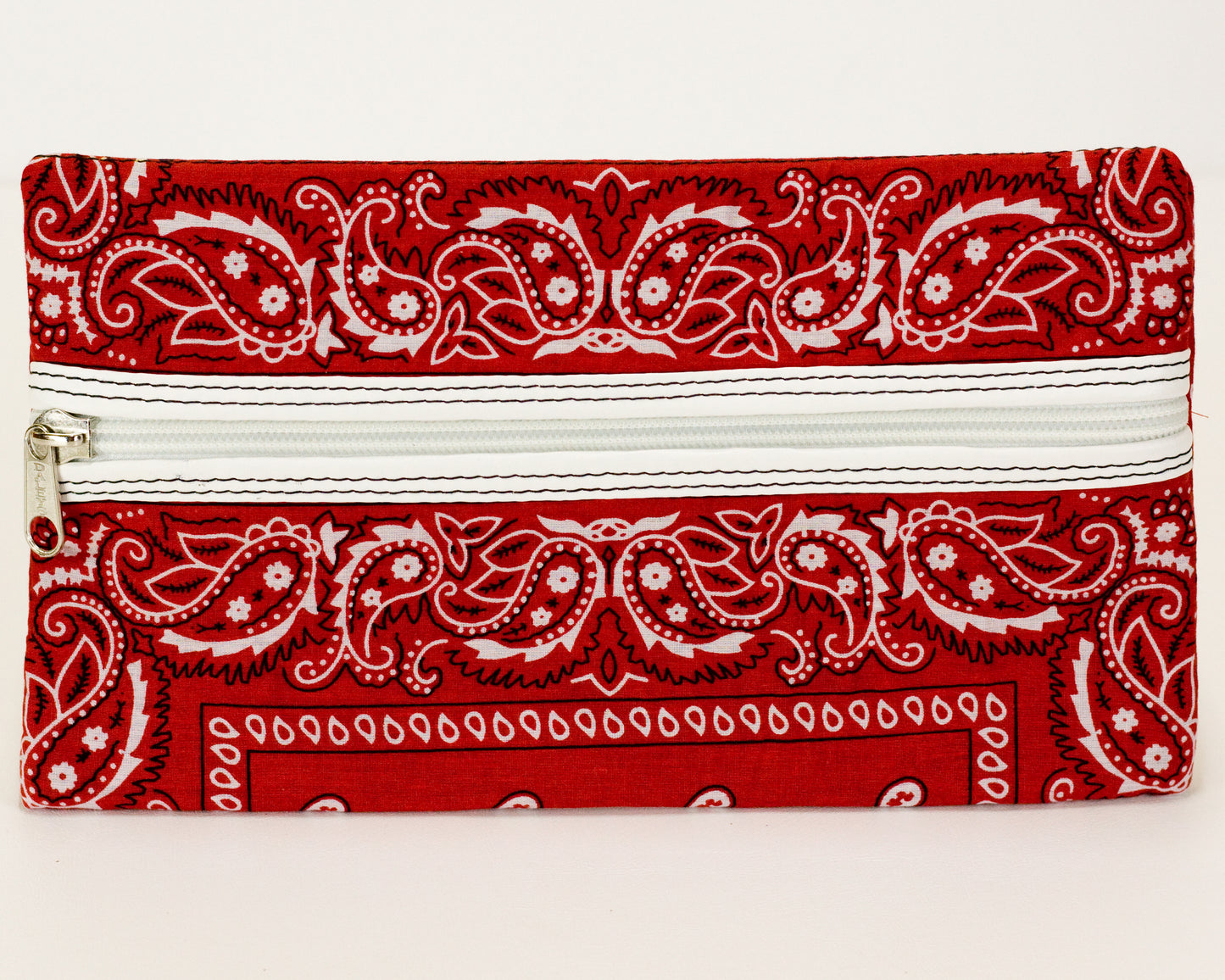 Red Paisley Pencil Case